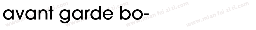 avant garde bo字体转换